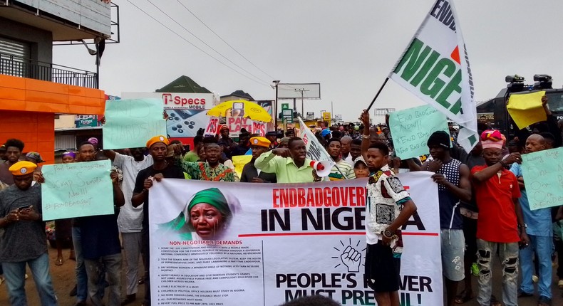 5 most odd events in Nigeria’s ‘End Bad Governance’ protests