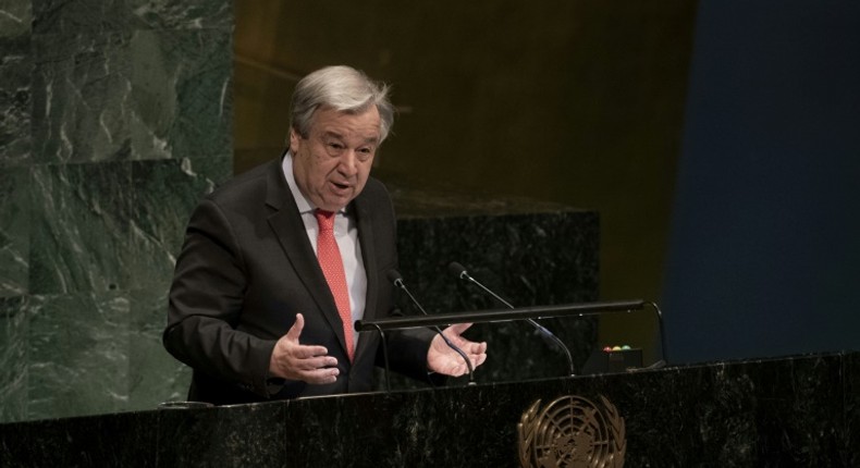 UN Secretary General Antonio Guterres (AFP)