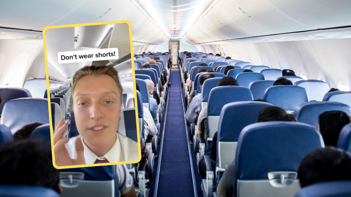 Steward ostrzega przed noszeniem szortów w samolocie