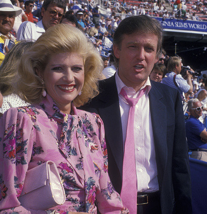 Ivana i Donald Trump, US Open, Nowy Jork, 1988 r.