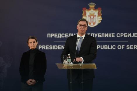 Brnabić i Vučić na današnoj pres konferenciji