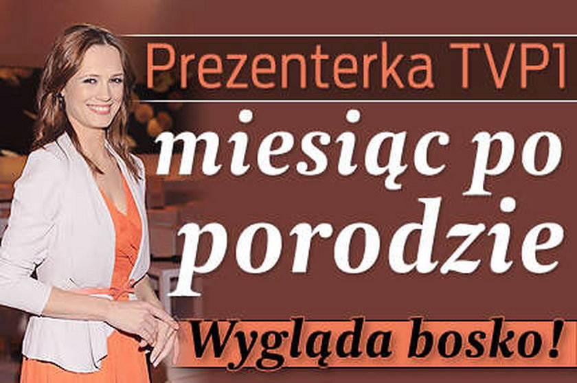 Prezenterka TVP1 miesiąc po porodzie. Wygląda bosko!