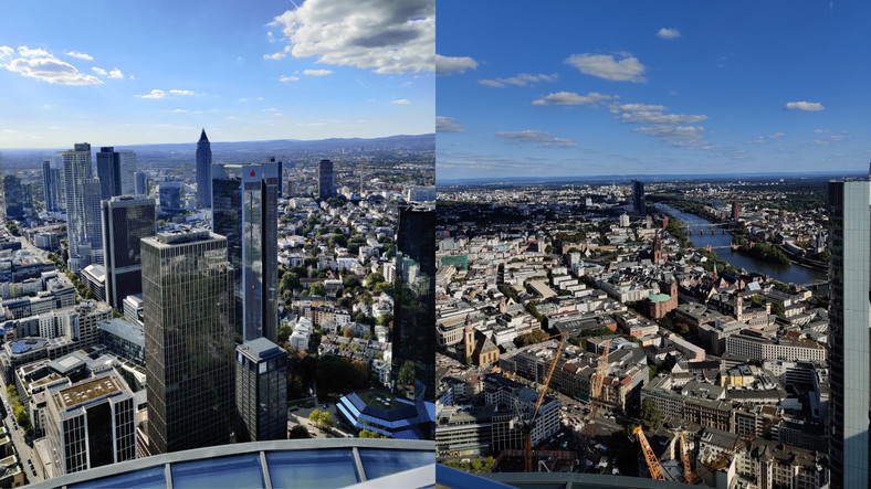 Frankfurt robi wrażenie z wysokości dwustu metrów