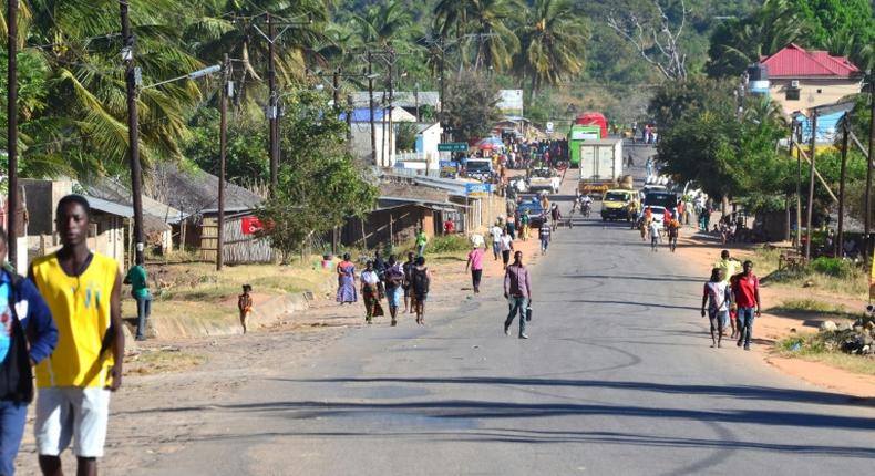 The northern Mozambique town of Macomia, pictured in 2018, suffered a jihadist attack that sent residents fleeing last week