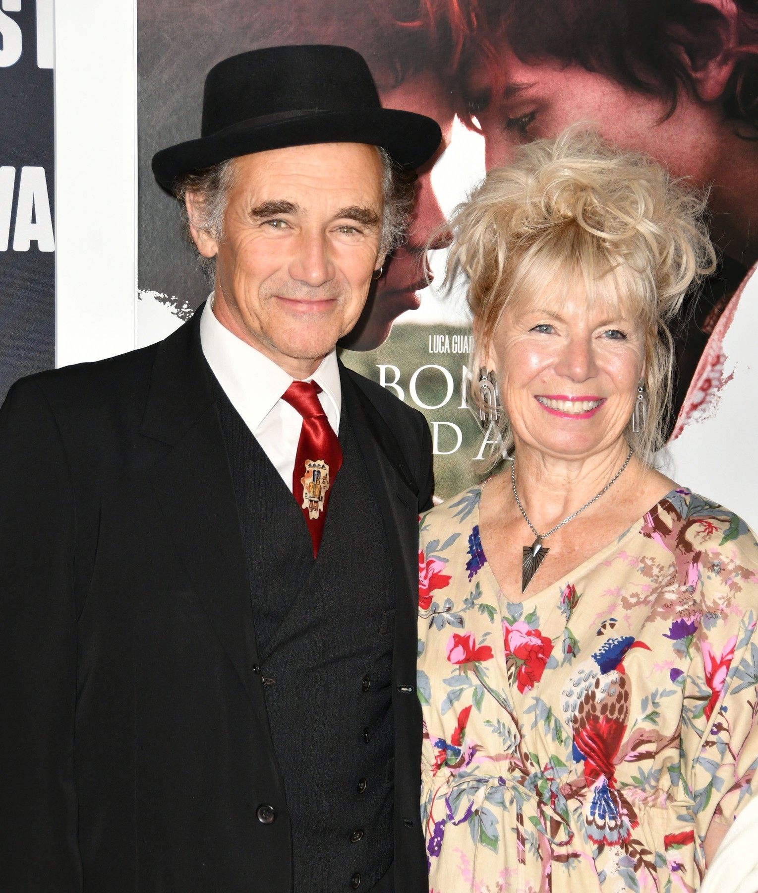 Britský herec Mark Rylance s manželkou, ktorá 18. januára 2025 podľahla rakovine. 