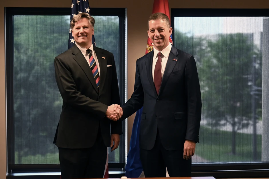 Marko Đurić sa Kristoferom Landauom