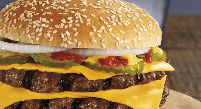 Burger King's new Double Quarter Pound King.