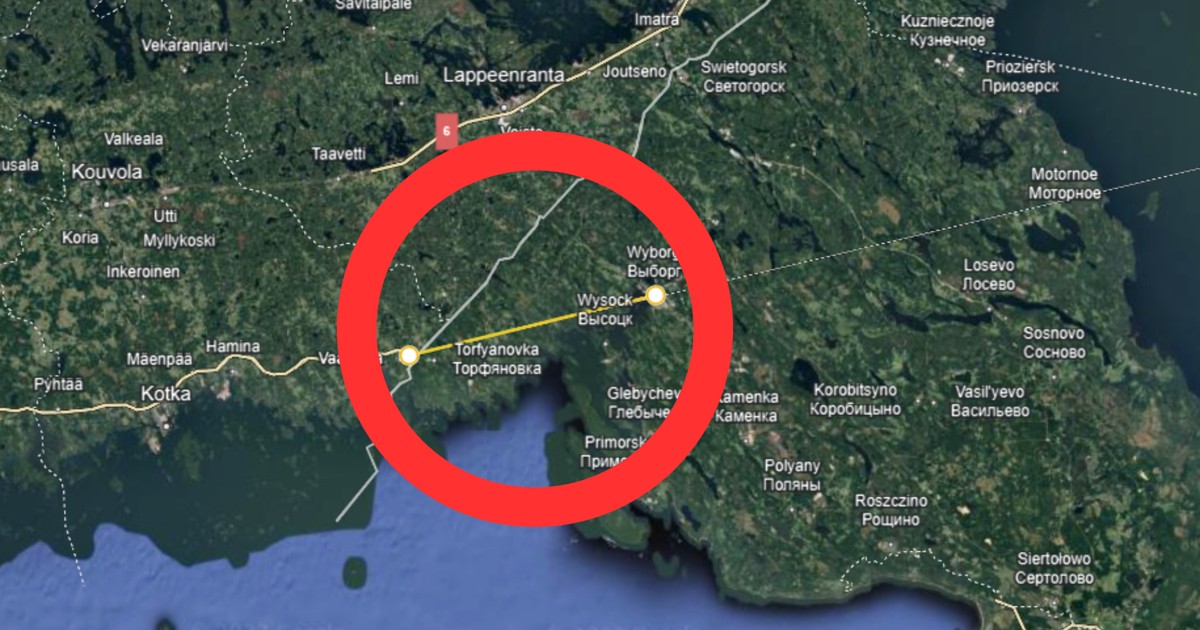 "Fałszywa granica" między Rosją a Finlandią. Widoczna z kosmosu Podróże