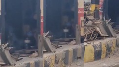 Video of someone occupying abandoned Accra-Tema motorway tollbooth emerges