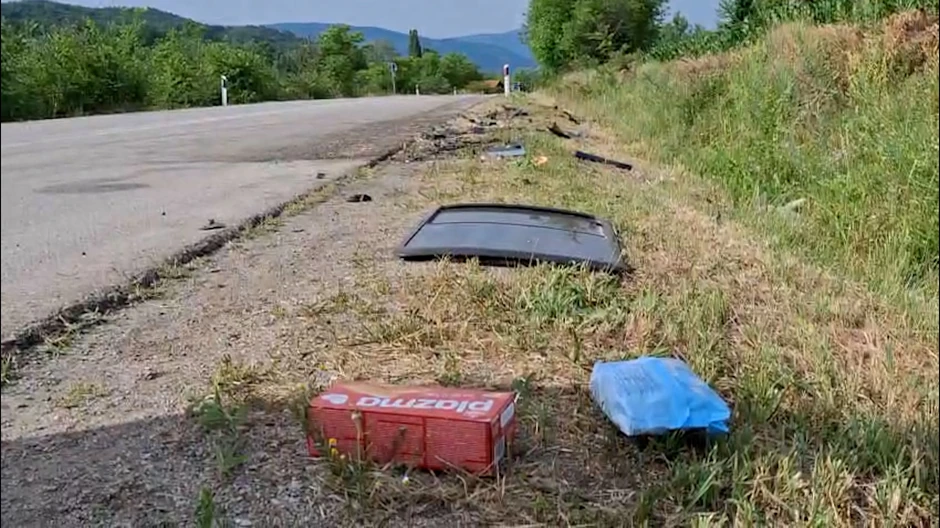 Mesto saobraćajne nesreće kod Malče