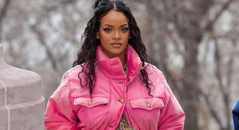 Barbadian singer Rihanna is pregnant [Instagram/PhuckyorRihanna]