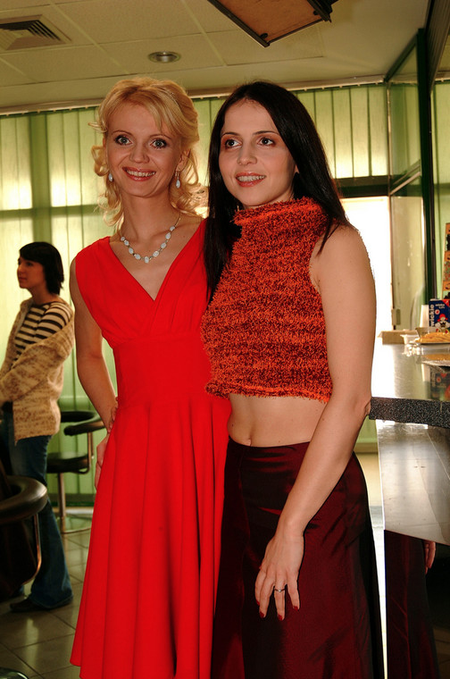 Olga Borys i Agnieszka Michalska w 2003 r.