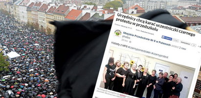 Wspierały czarny protest. Urzędnicy chcą je ukarać