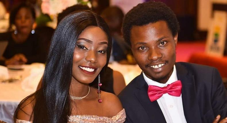 Henry Desagu and his Girlfriend Jackie Mbugua. The two are expecting Baby number one