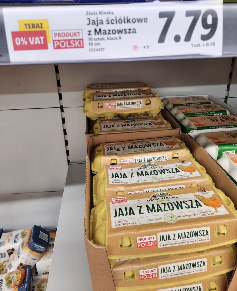 Ceny jajek na Wielkanoc 2002 - Lidl