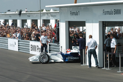 Kubica w Warszawie - BMW Sauber F1 Team Pit Lane Park