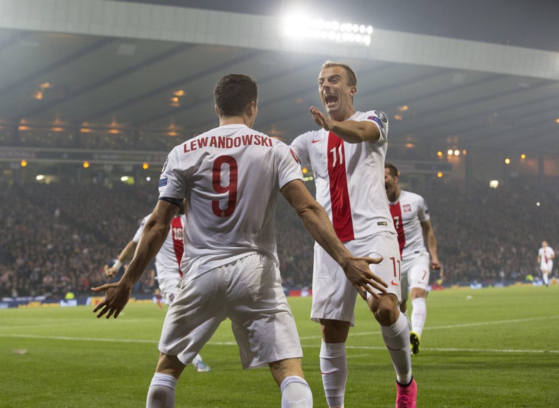 Robert Lewandowski i Kamil Grosicki