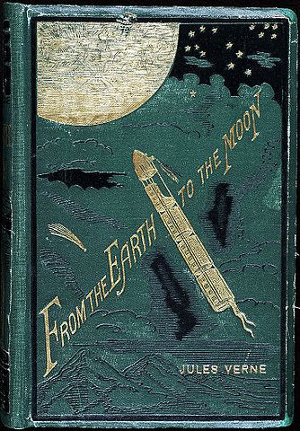 Powieść Juliusza Verne'a "Wokół Księżyca"
