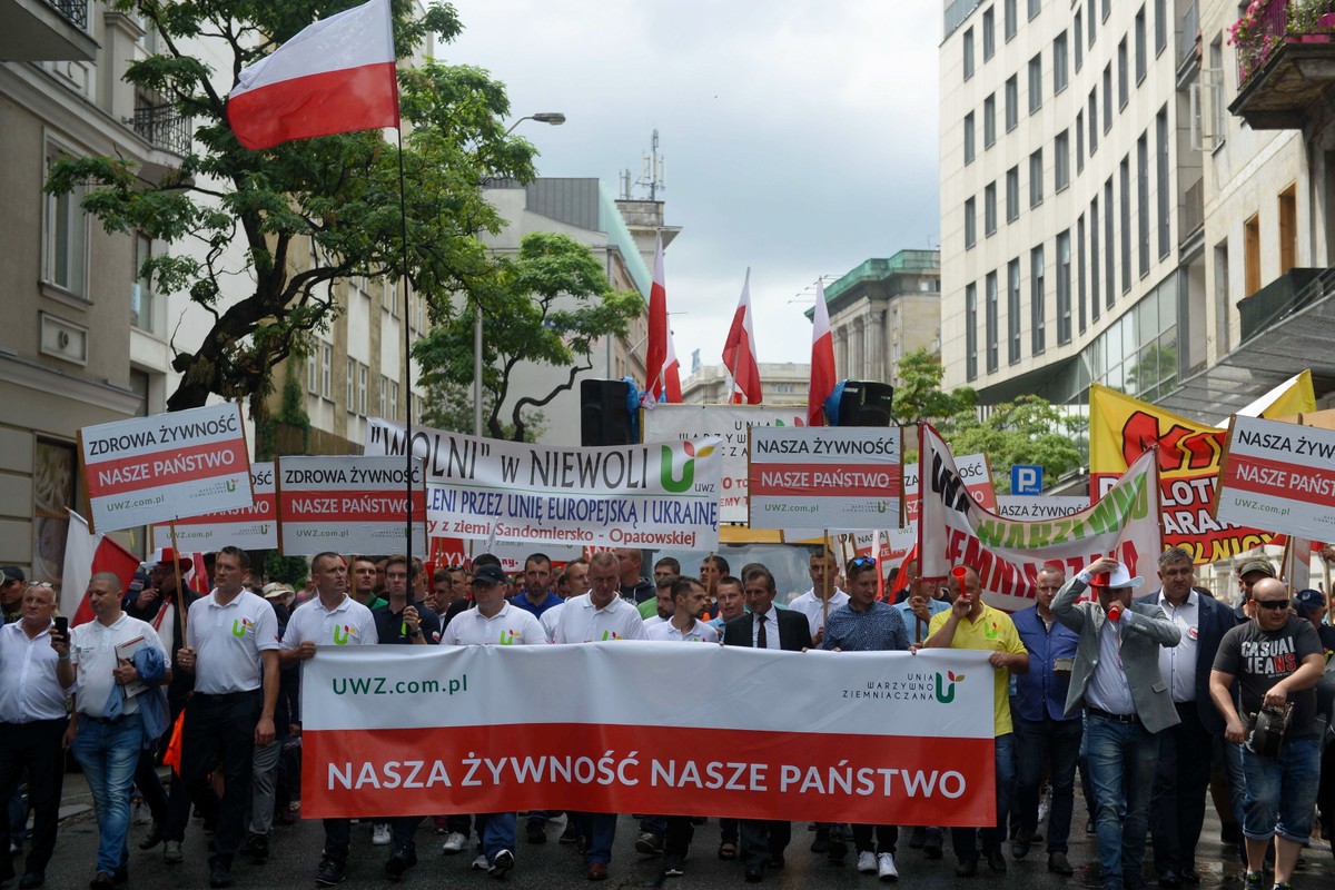 Protest rolników w Warszawie