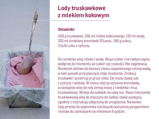 Lody truskawkowe przepis