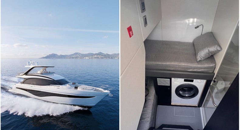 A Princess Y72 and the crew cabin in the Sunseeker 74 Predator.Princess/Sam Tabahriti/Insider