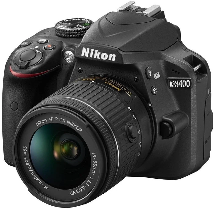  Nikon D3400 + AF-P 18-55 VR czarny