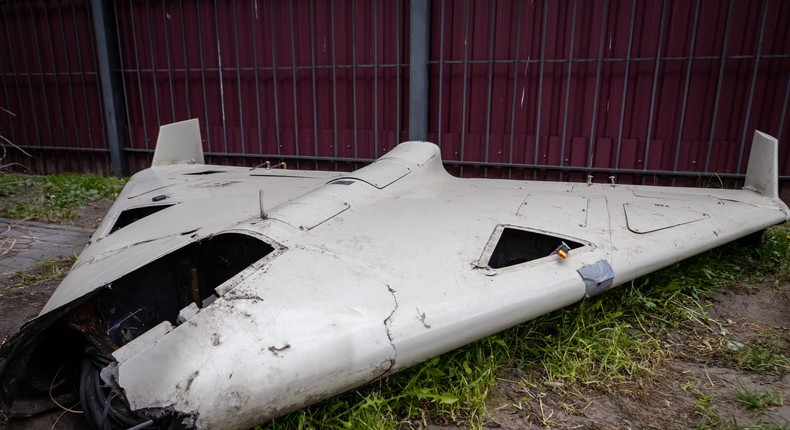 Russia has used Shahed-136 drones — like the one pictured above — to launch devastating attacks on Ukrainian cities.Global Images Ukraine/Getty Images