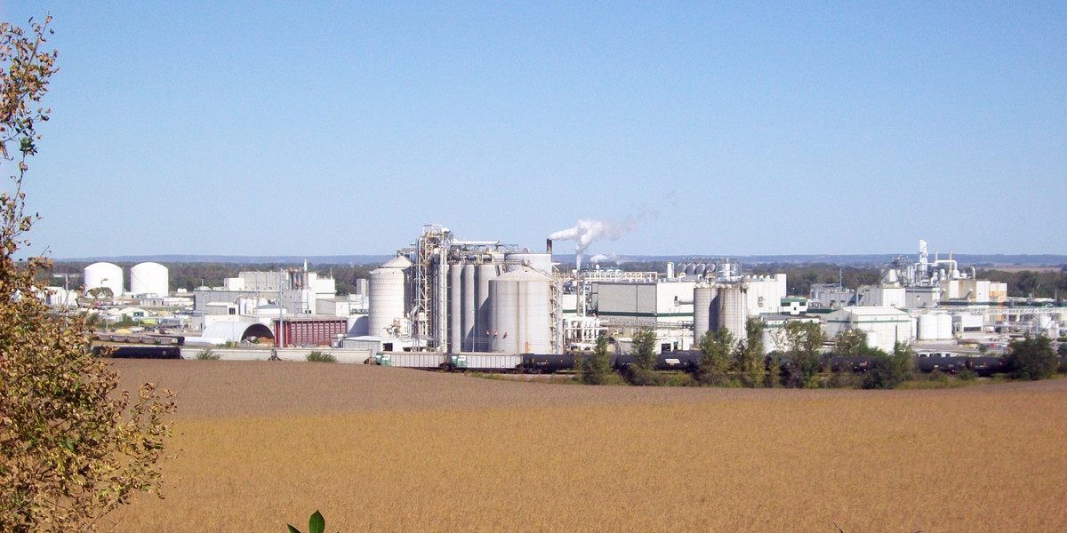 An industrial plant near Blair, Nebraska.