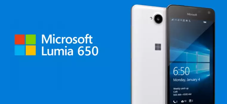 Microsoft Lumia 650 oficjalnie: metalowy smartfon z Windows 10 Mobile (wideo)