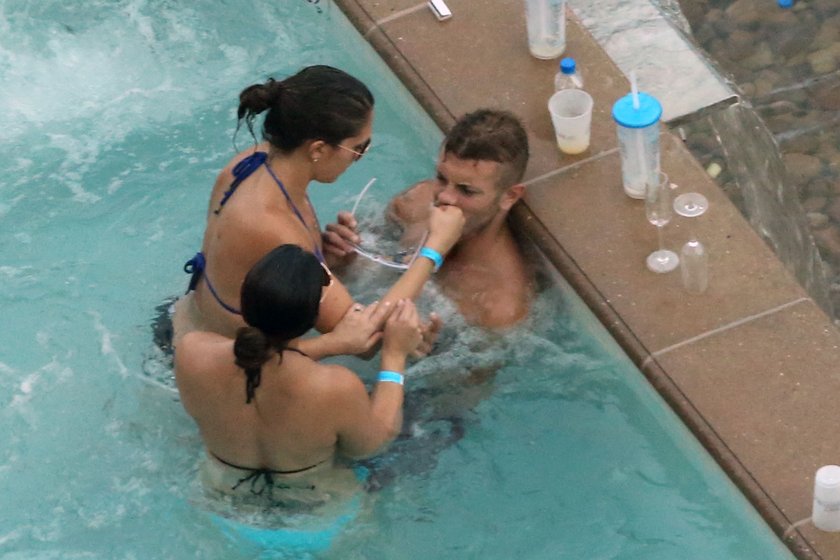 Jack Wilshere i Joe Hart na imprezie w Las Vegas