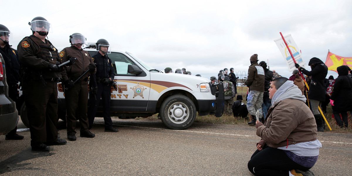 Dakota Access protesters say police held them in 'dog kennels' after arrests last week