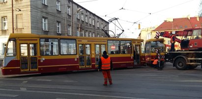 Wykolejenie tramwaju. Plac Reymonta w Łodzi to czarny punkt