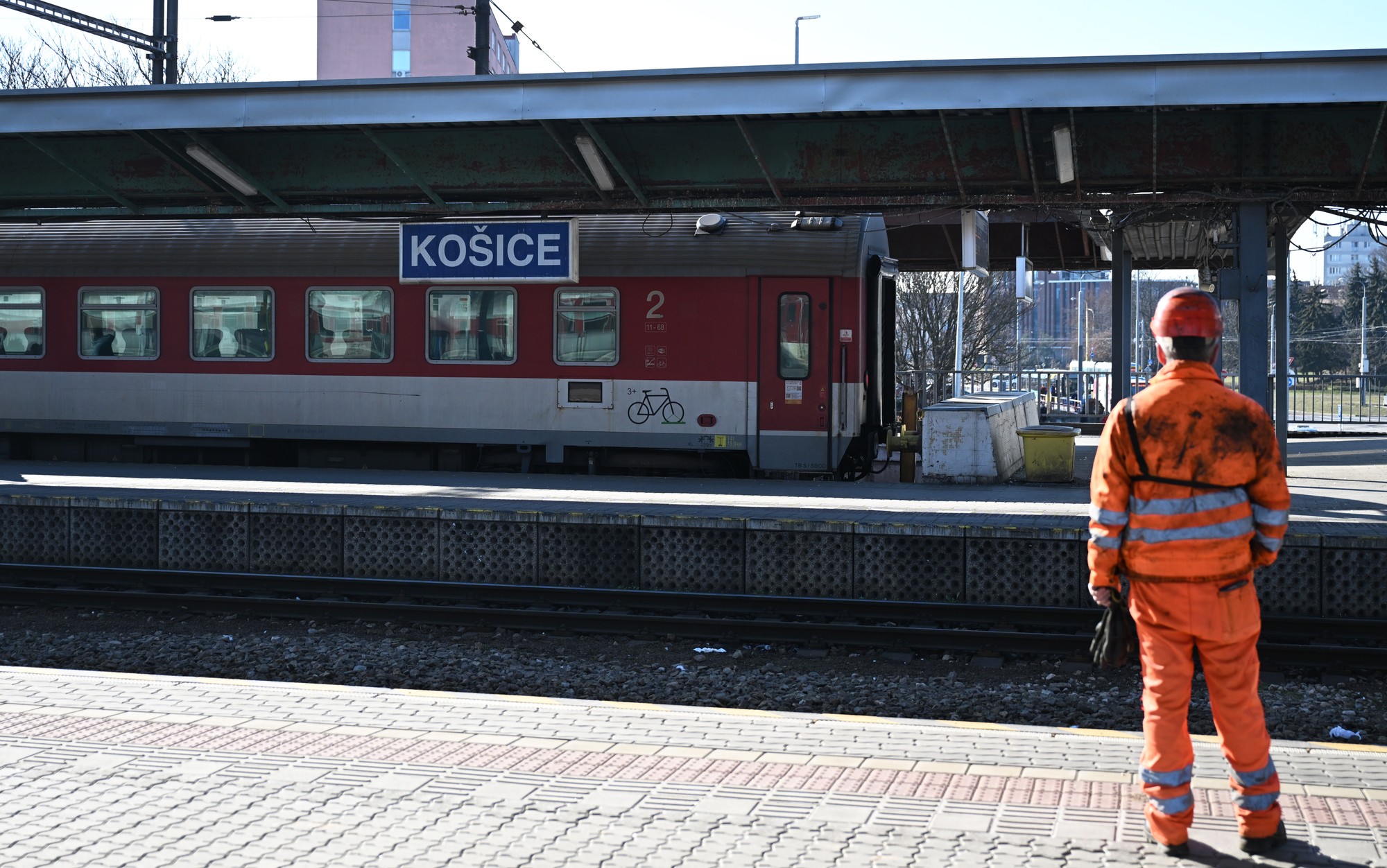 Hlavná železničná stanica v Košiciach.