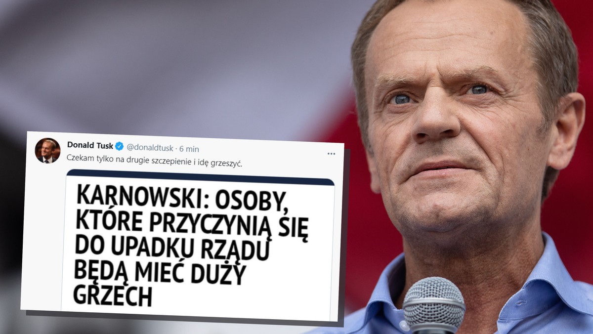 Donald Tusk zagadkowo na Twitterze. "Czekam... i idę grzeszyć"