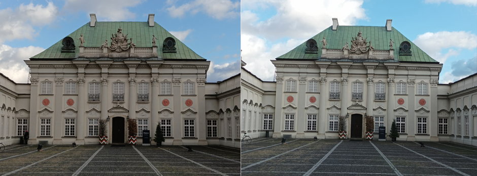 Ten sam kadr przechwycony z zoomem cyfrowym 2x aparatami Poco M4 Pro 5G (po lewej) oraz Poco M3 Pro 5G (kliknij, aby powiększyć)