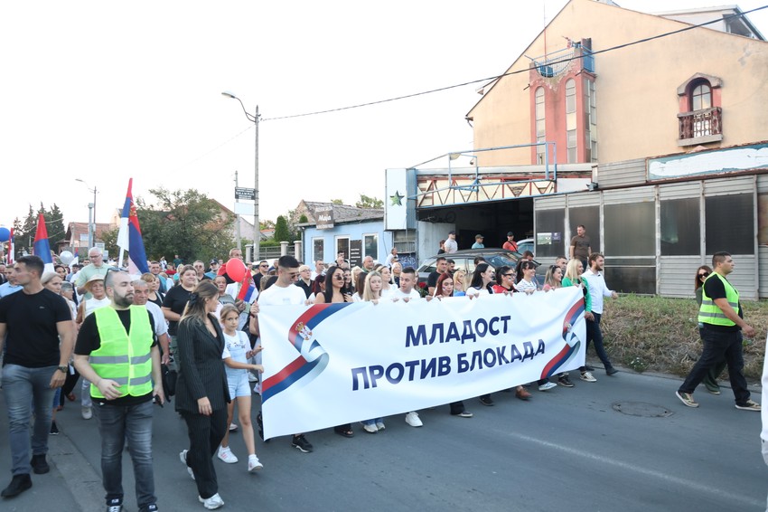 Skup građana protiv blokada u Borči