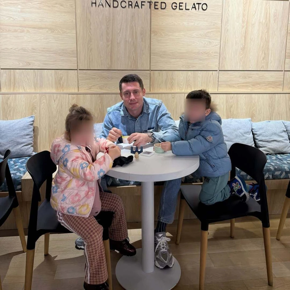 Jovan Pantić sa decom