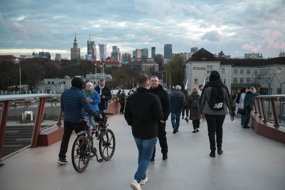 Nowy most pieszo-rowerowy przez Wisłę w Warszawie