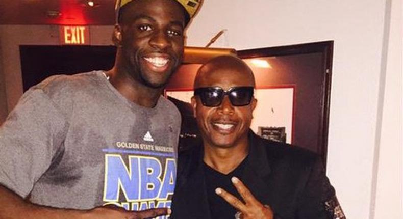 NBA star, Draymond Green and MC Hammer at the victory party