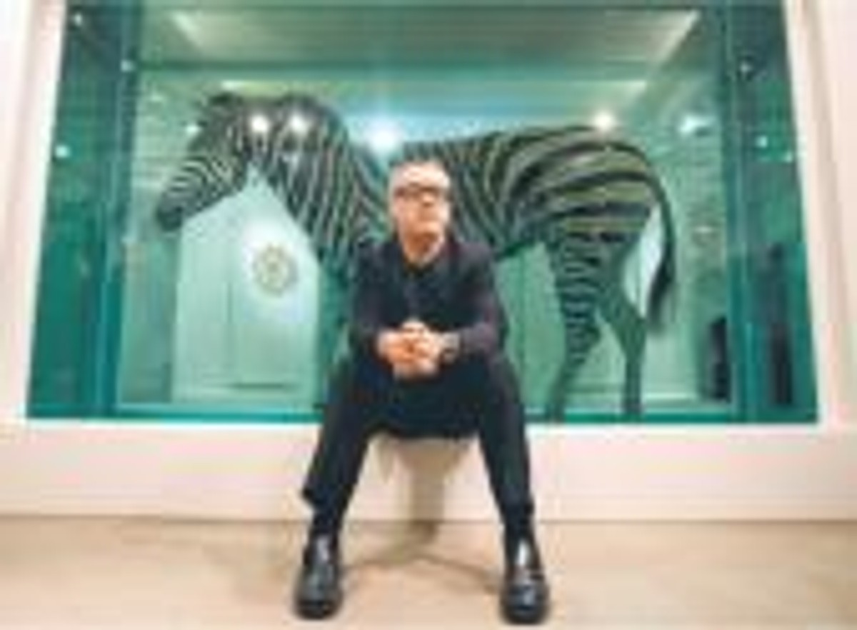 Damien Hirst, najbogatszy żyjący artysta na świecie, w 2008 r. sprzedał na aukcjach swoje dzieła o wartości 270 mln dol. Rok później zarobił już tylko 18 mln Fot. AFP