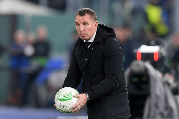 Brendan Rodgers Head Coach of Leicester City during the UEFA Conference League Semi Final Leg Two match between AS Roma and Leicester City at Stadio Olimpico, Rome, Italy on 5 May 2022. Photo by Giuseppe Maffia. LIGA KONFERENCJI EUROPY UEFA PILKA NOZNA SEZON 2021/2022 FOT. SPORTPHOTO24/NEWSPIX.PL ENGLAND OUT !!! --- Newspix.pl *** Local Caption *** www.newspix.pl mail us: info@newspix.pl call us: 0048 022 23 22 222 --- Polish Picture Agency by Ringier Axel Springer Poland