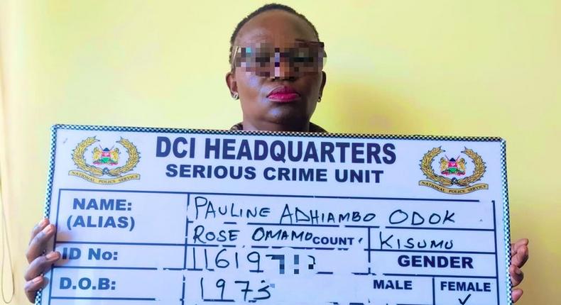 DCI arrest suspect Pauline Adhiambo on conspiracy to defraud