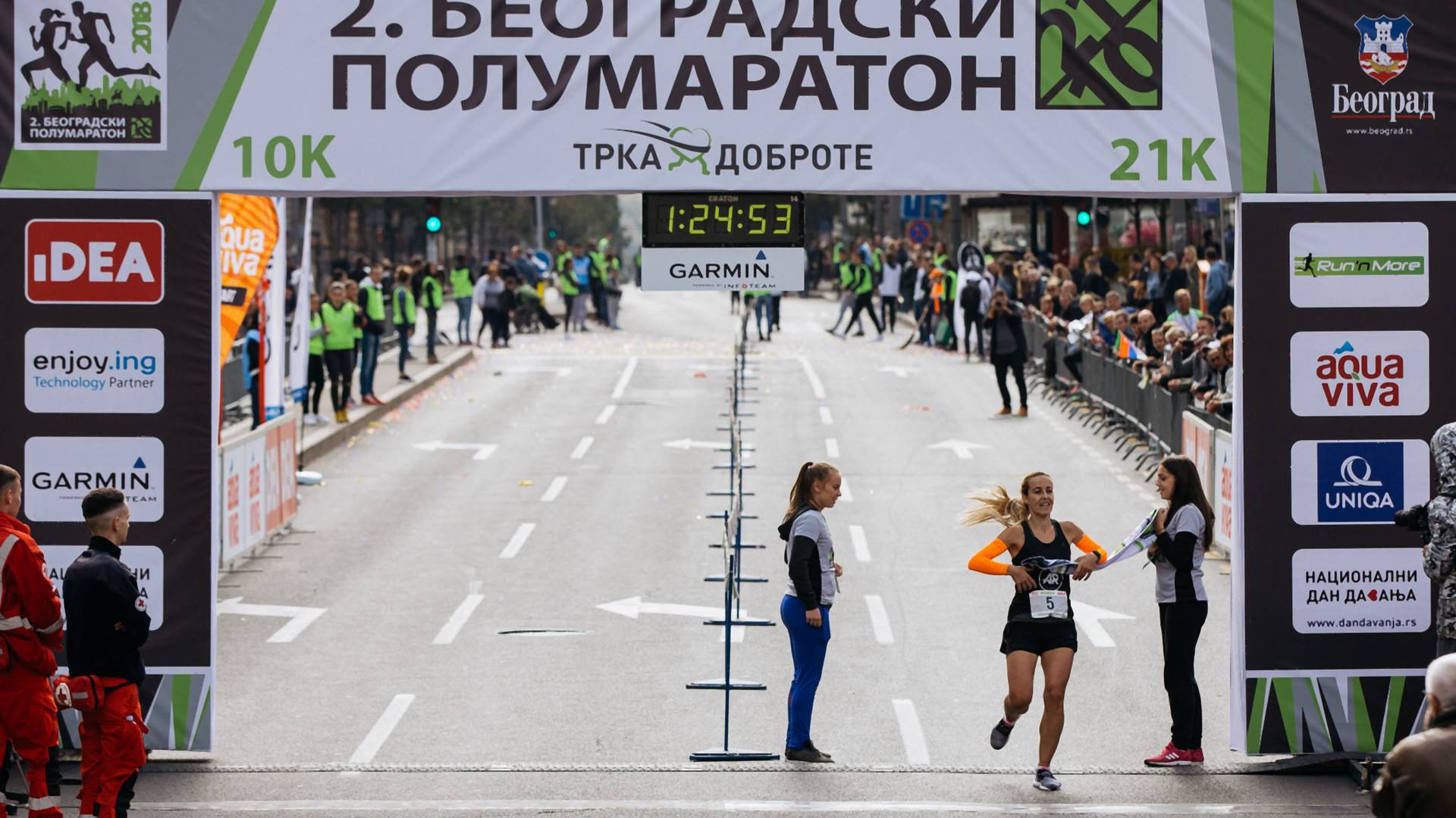 Naša atletičarka Biljana Cvijanović pobedila na Beogradskom polumaratonu
