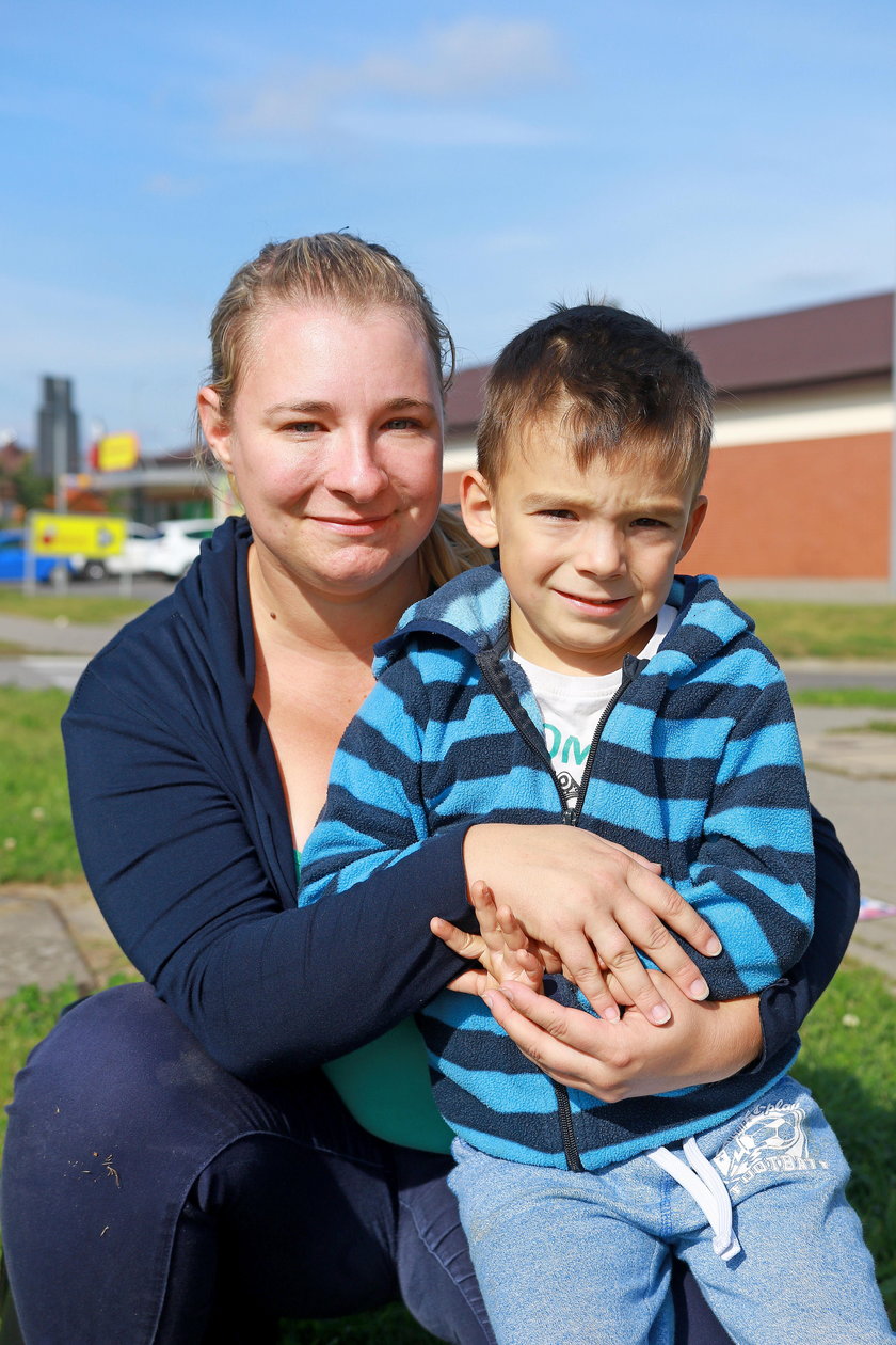 Małgorzata Panfil (27 l.) z synem Filipem (5 l.)