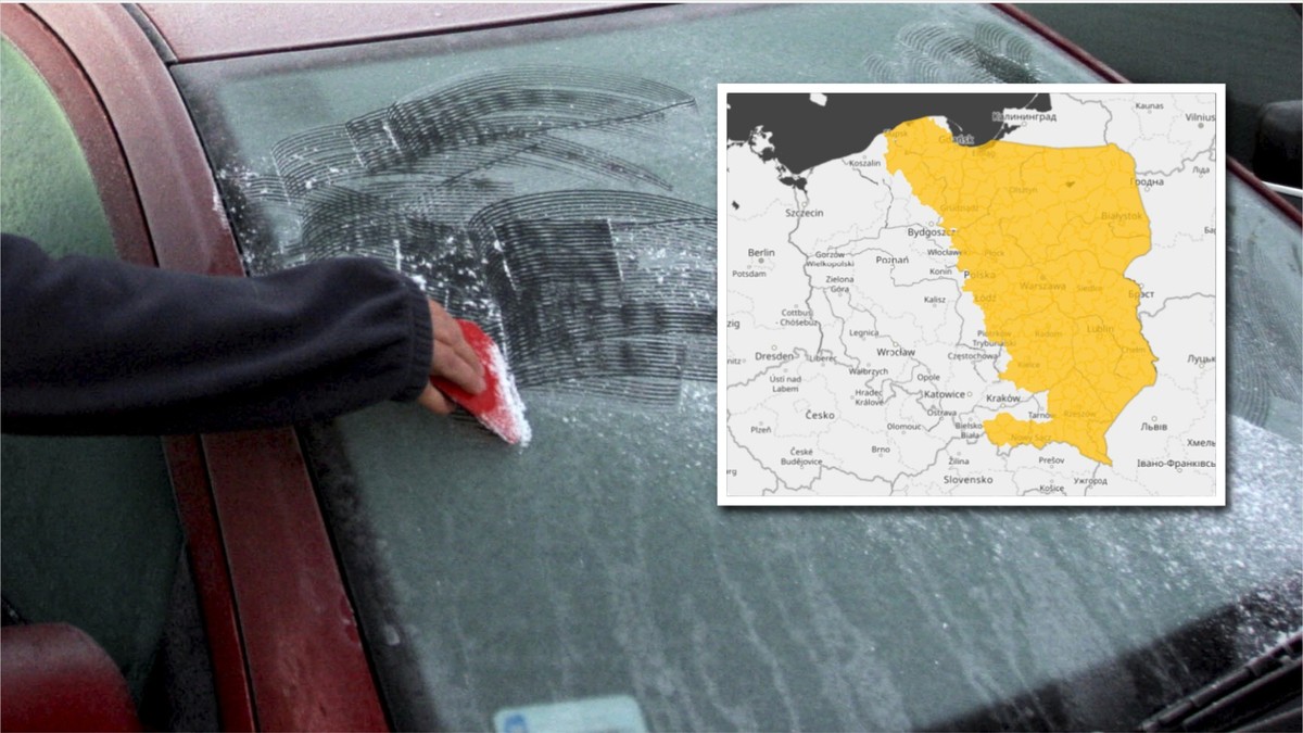 IMGW wydał ostrzeżenie dla 10 województw. Niebezpieczne warunki szczególnie nocą. Gdzie najgorzej?