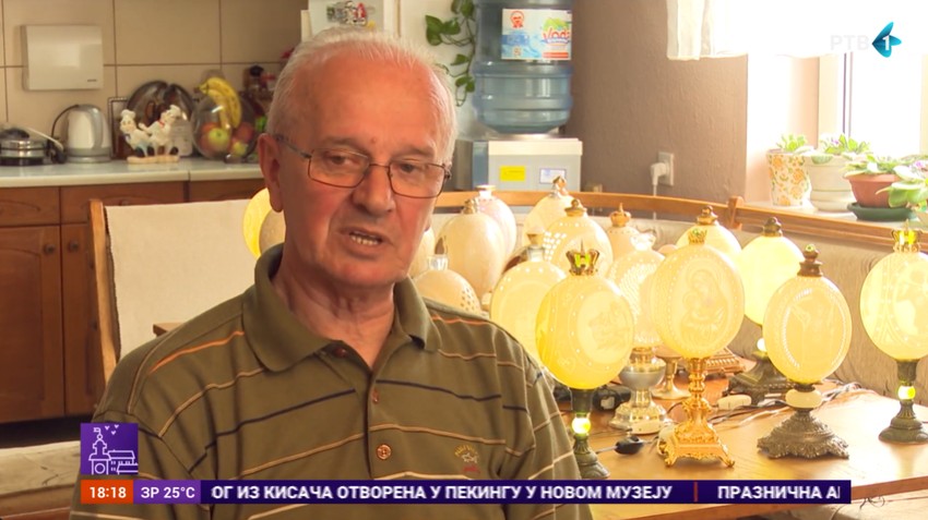 Božidar Stanišić, rezbarenje jaja