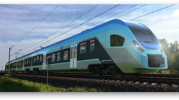 Tak może wyglądać pociąg napędzany wodorem wg projektu firmy H. Cegielski Fabryka Pojazdów Szynowych