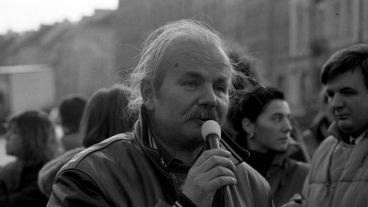 Marek Kotański , 1992 r., fot. Sławomir Kamiński