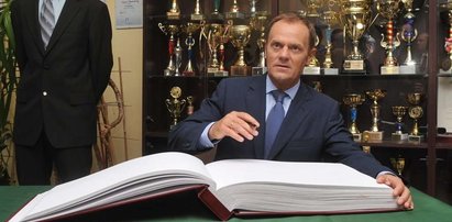 Tusk wrócił do swojej szkoły