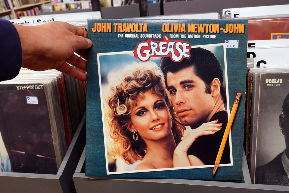 John Travolta i Olivia Newton-John w "Grease"